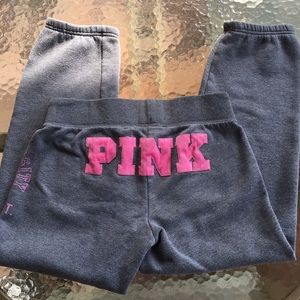 PINK cropped sweatpants